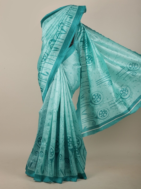 

Pothys Blue Printed Saree