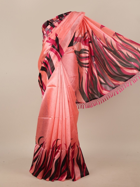 

Pothys Pink & Black Printed Saree