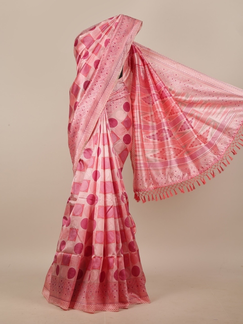

Pothys Pink & Red Printed Saree