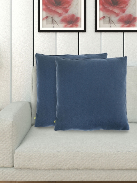 

Home Centre Blue Set of 2 Square Cushion Covers