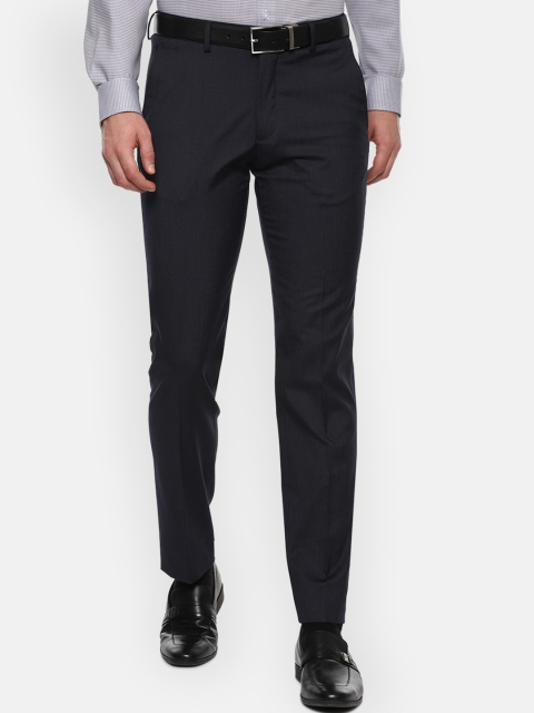 

Louis Philippe Men Black Slim Fit Formal Trousers