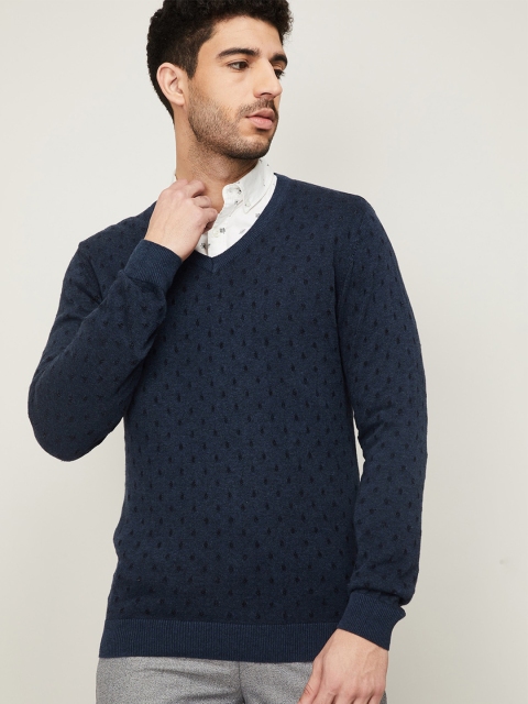 

CODE by Lifestyle Men Navy Blue Pullover