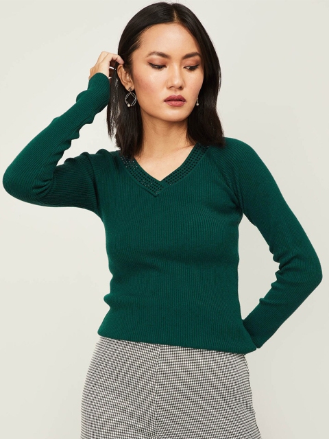 

CODE by Lifestyle Green Regular Top