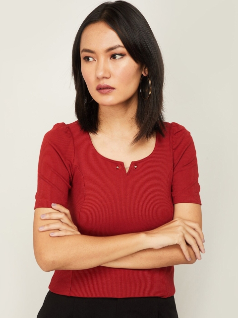 

CODE by Lifestyle Red Regular Top