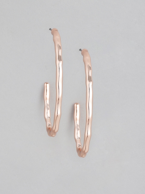 

Forever New Rose Gold Circular Half Hoop Earrings