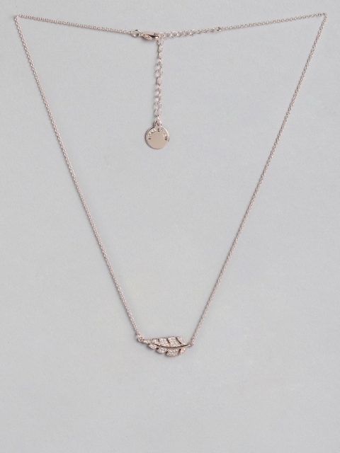 

Forever New Rose Gold-Plated Cubic Zirconia-Studded Necklace