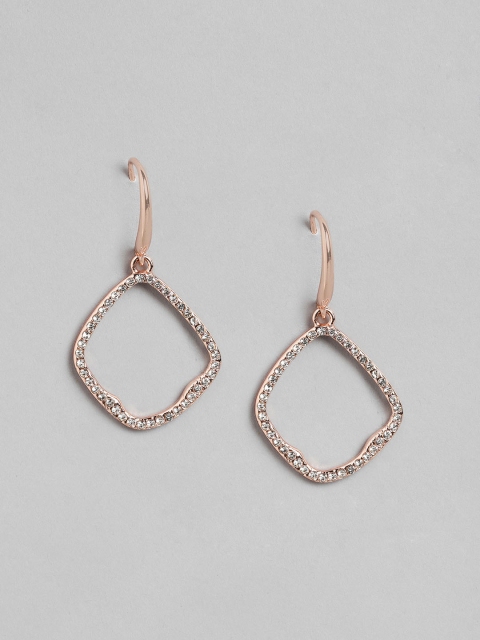 

Forever New Rose Gold Geometric Drop Earrings