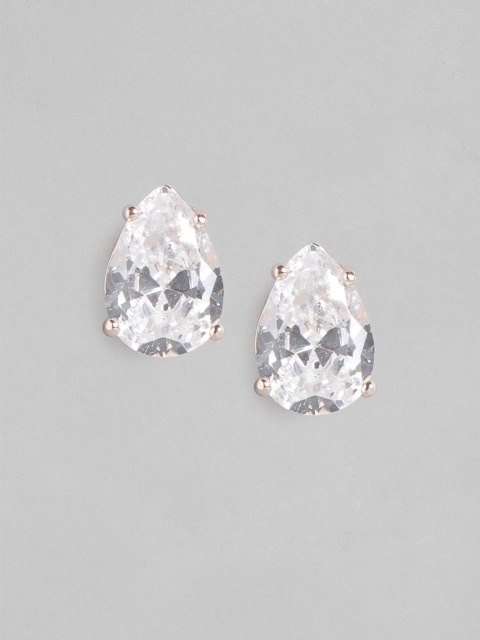 

Forever New Rose Gold Diamond Shaped Studs Earrings