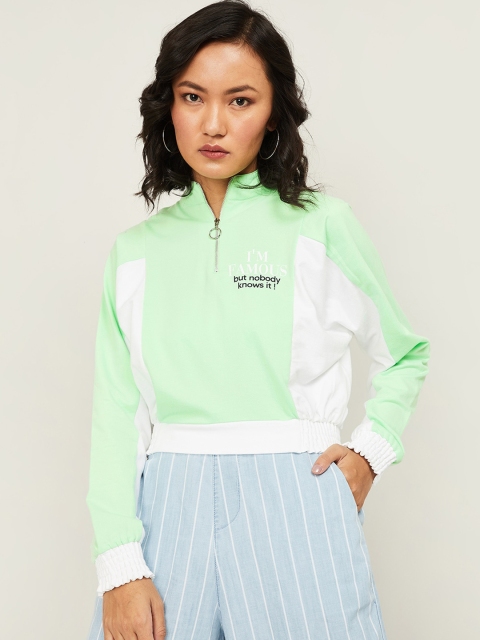 

Ginger by Lifestyle Women Green Sweatshirt