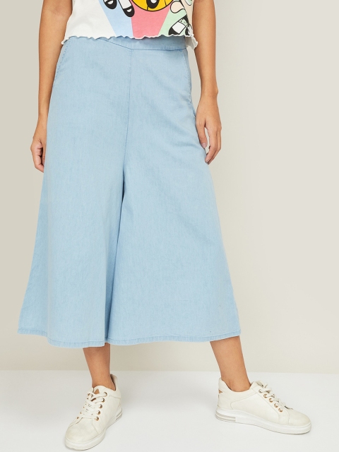 

Ginger by Lifestyle Women Blue Culottes Trousers