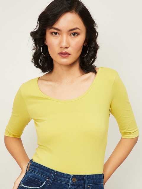 

Ginger by Lifestyle Mustard Yellow Regular Top