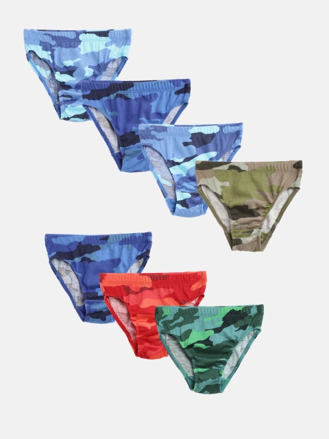 

Marks & Spencer Set Of 7 Printed Briefs, Blue