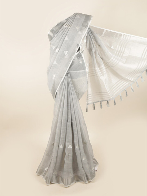 

Pothys Grey Woven Design Saree