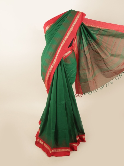 

Pothys Green & Red Pure Cotton Saree