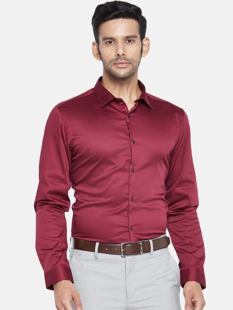 

RICHARD PARKER by Pantaloons Men Red Slim Fit Opaque Casual Shirt