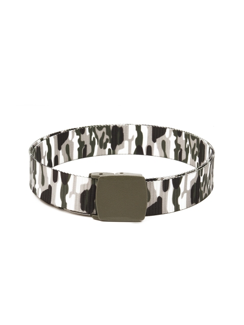 

Calvadoss Men White & Grey Camouflage Belt