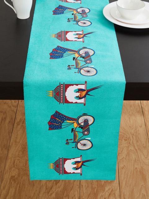 

Home Centre Blue Printed Cotton Table Runners