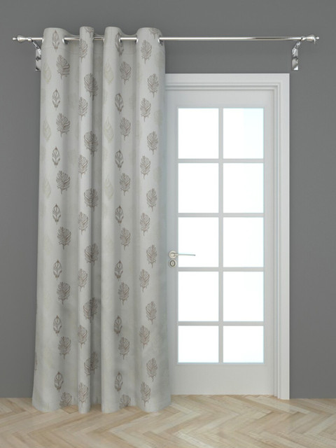 

Home Centre Grey & White Floral Door Curtain