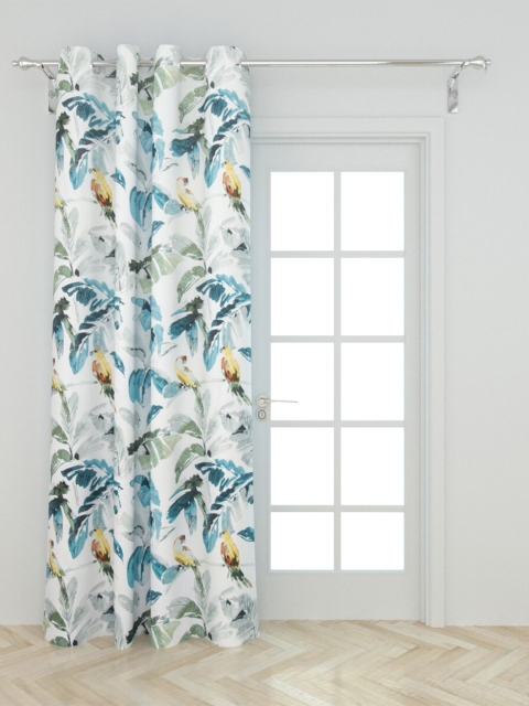 

Home Centre White & Blue Ethnic Motifs Door Curtain