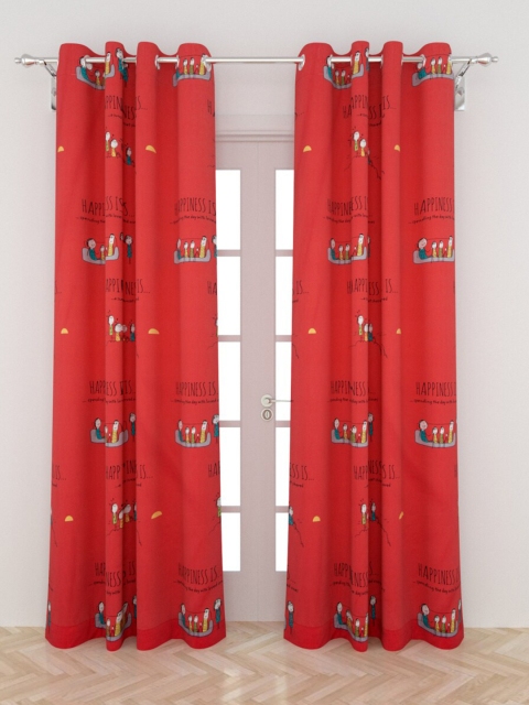 

Home Centre Red & Blue Set of 2 Quirky Door Curtain
