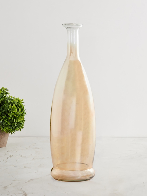 

Home Centre Gold-Toned & Transparent Fiesta Ekon Cluster Bottle Metal Vase