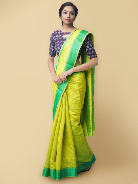 

Unnati Silks Green Woven Design Art Silk Patola Saree