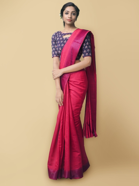 

Unnati Silks Fuchsia & Purple Art Silk Patola Saree