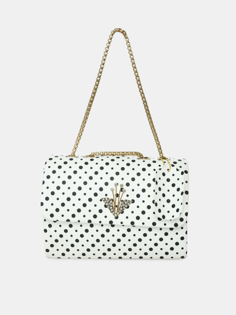 

Kastner Women White Printed Structured Shoulder Bag