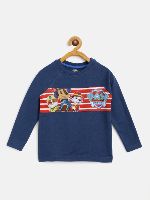 

Eteenz Boys Blue & Red Paw Patrol Typography Print Pure Cotton T-shirt