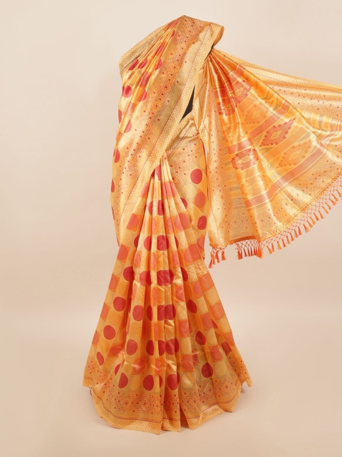 

Pothys Orange & Red Saree