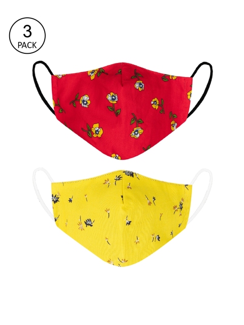 

VEA Pack Of 3 Kids Cotton 5 Layered 3-Ply Outdoor Mask, Multi