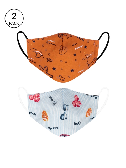 

VEA Kids Pack of 2 Soft Cotton 5 Layered Filtration Face Mask, Multi