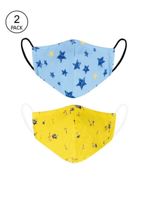 VEA Kids Pack of 2 Soft Cotton 5 Layered Filtration Face Mask, Multi