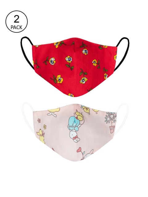 

VEA Kids Pack of 2 Soft Cotton 5 Layered Filtration Face Mask, Multi