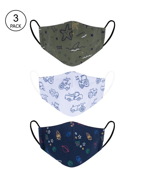 

VEA Kids Pack of 2 Soft Cotton 5 Layered Filtration Face Mask, Multi