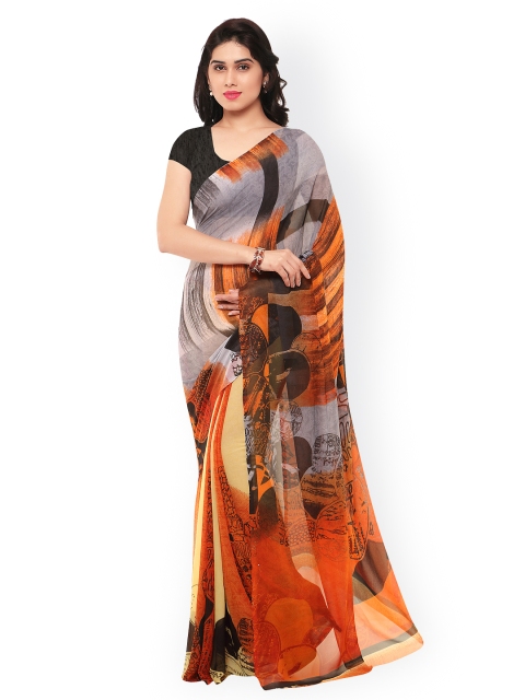 

Colors Multicoloured Chiffon Printed Saree, Multi