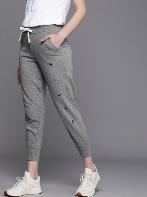 

Nike Women Grey & Black Printed Dri-FIT Get Fit Joggers