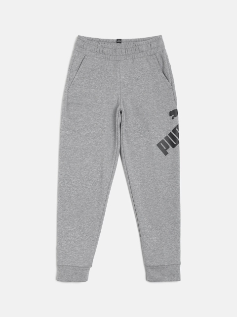 

Puma Boys Grey Melange Solid Track Pants