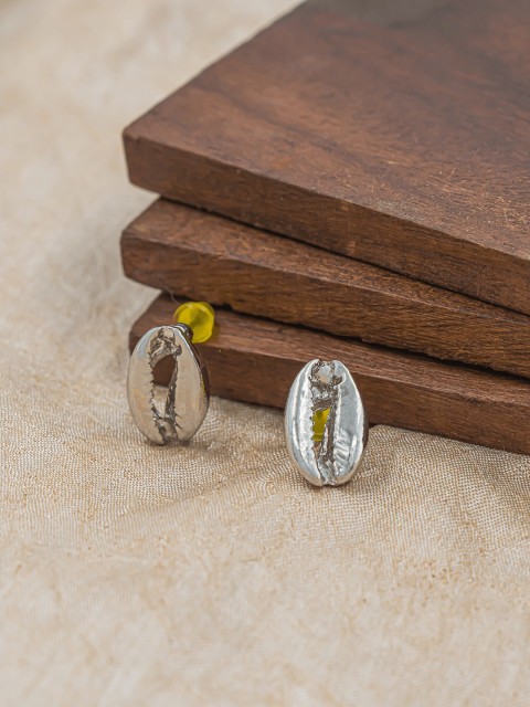 

Bellofox Silver-Toned Contemporary Studs Earrings