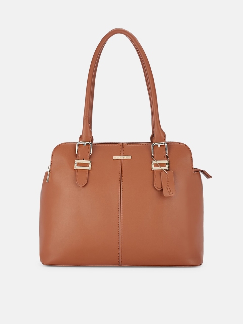 

Forever Glam by Pantaloons Women Brown Structured Shoulder Bag