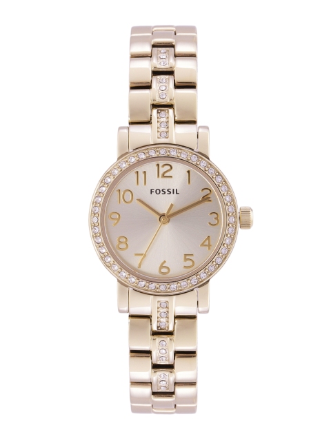 

Fossil Women Gold-Toned Dial & Gold-Plated Straps Analogue Watch BQ3372