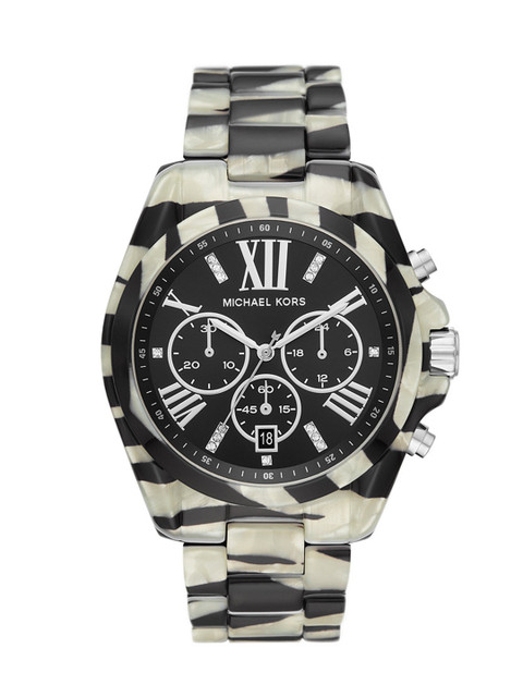 

Michael Kors Women Black Dial & Bracelet Style Straps Analogue Chronograph Watch MK6888