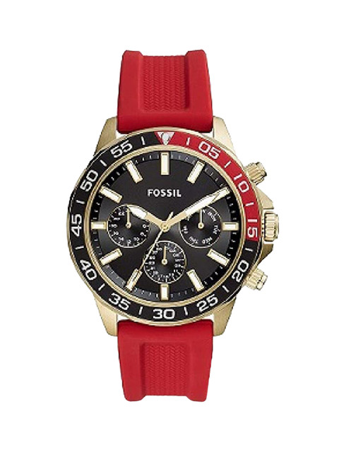 

Fossil Men Black Dial & Red Straps Analogue Chronograph WatchBQ2499