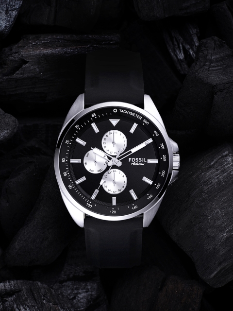 

Fossil Men Black Dial & Straps Autocross Multifunction Analogue Watch BQ2553