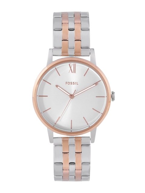 

Fossil Women White Dial Silver Toned Stainless Steel Bracelet Style Analogue Watch BQ3514
