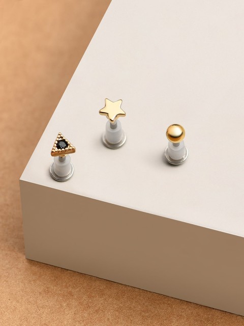 

Accessorize Black Contemporary Studs Earrings