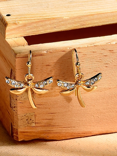 

Accessorize Gold-Toned & White Quirky Studs Earrings