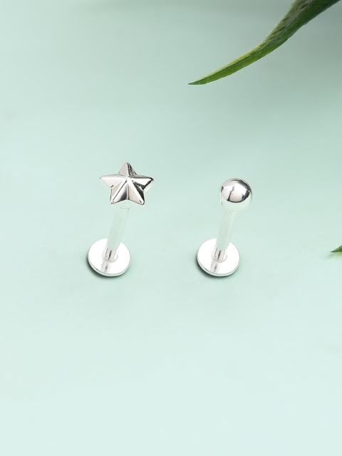 

Accessorize Silver-Toned Contemporary Studs Earrings