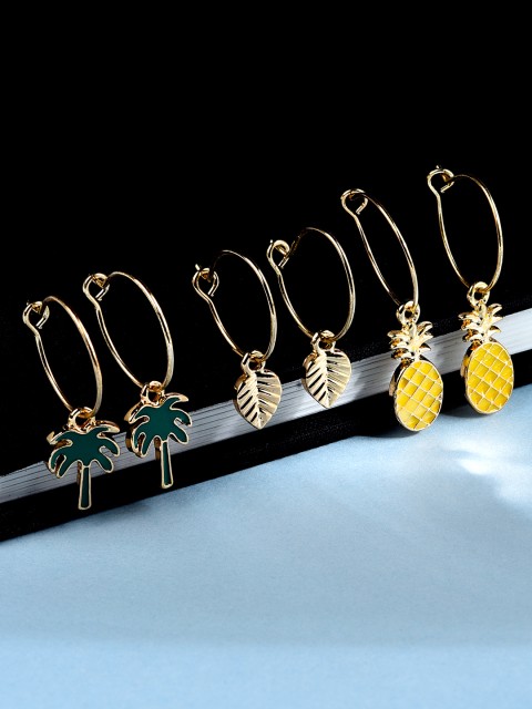

Accessorize Gold-Toned Contemporary Hoop Earrings