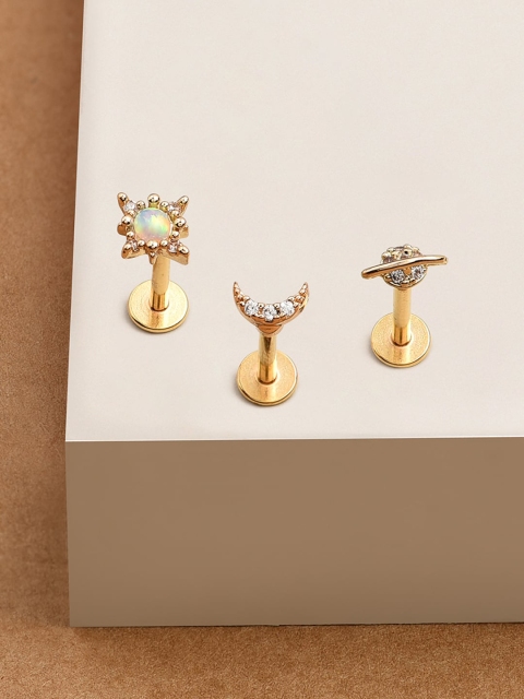 

Accessorize Gold-Toned Contemporary Studs Earrings
